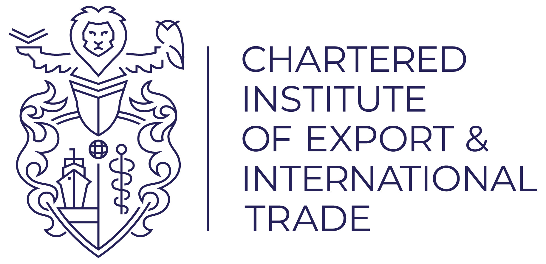 The Chartered Institute of Export & International Trade.  Logo